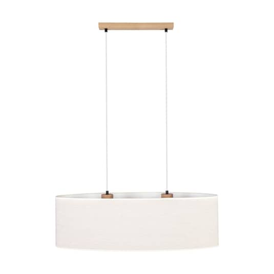 B-stock Euluna hanging light canvas linen shade hanging light lamp ceiling lamp 80 cm E27 