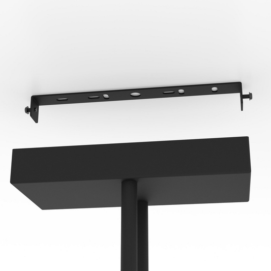 B-flokks Eglo LED loftljós Clavellina svart fjögurra ljósa innandyralýsing