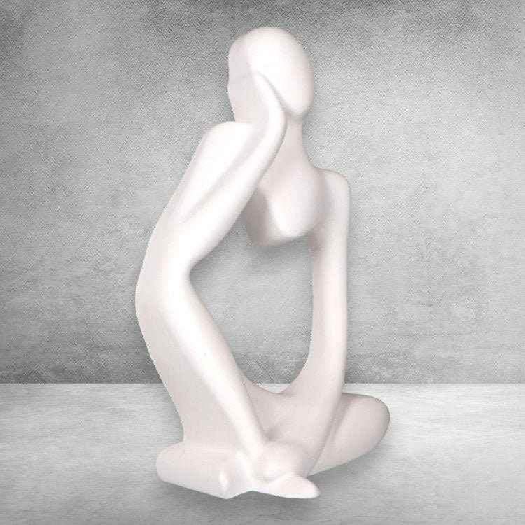 Elegante Figur einer Nachdenklichen Frau – Das Perfekte Geschenk für Besondere Frauen!