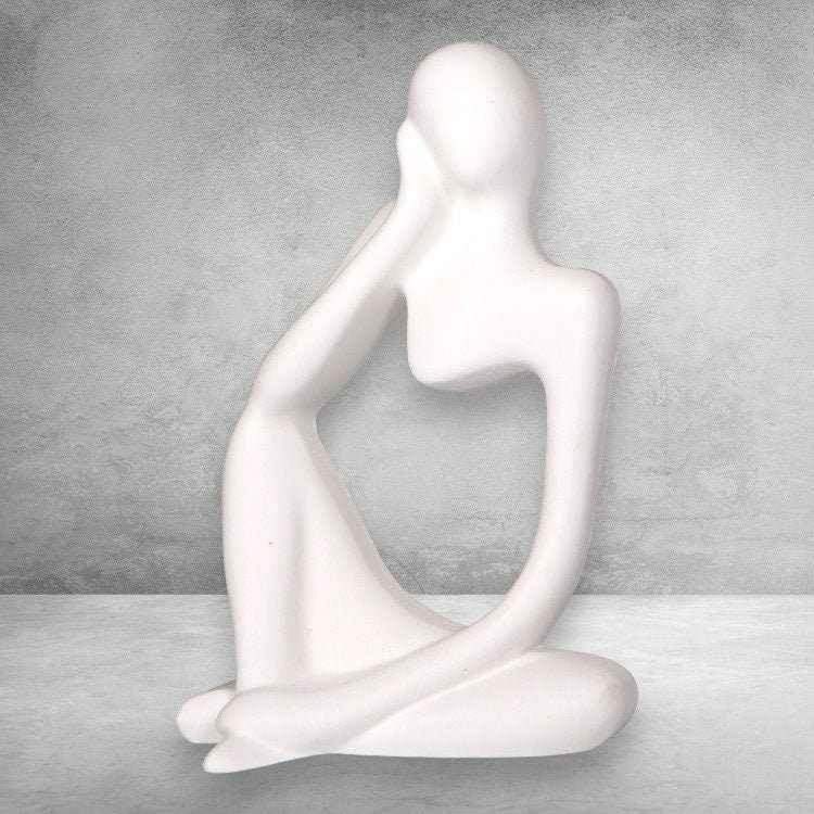 Elegante Figur einer Nachdenklichen Frau – Das Perfekte Geschenk für Besondere Frauen!