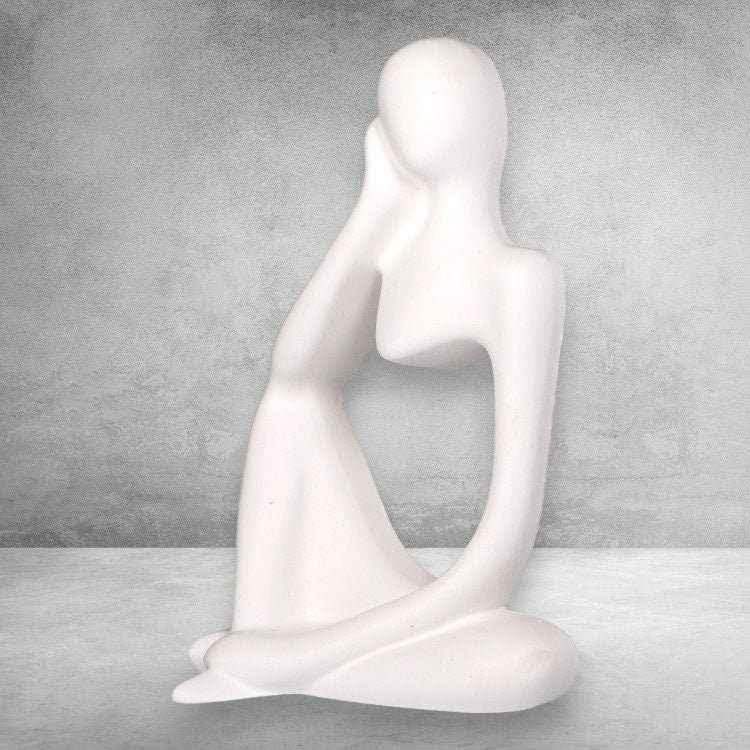 Elegante Figur einer Nachdenklichen Frau – Das Perfekte Geschenk für Besondere Frauen!