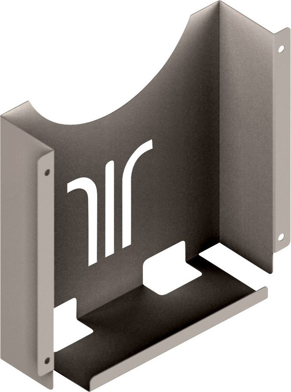 Vasi fyrir raflögn frá Elmeko, B-flokks, úr stáli, ljósgrár, 87 x 255 x 260 mm, 1 stykki