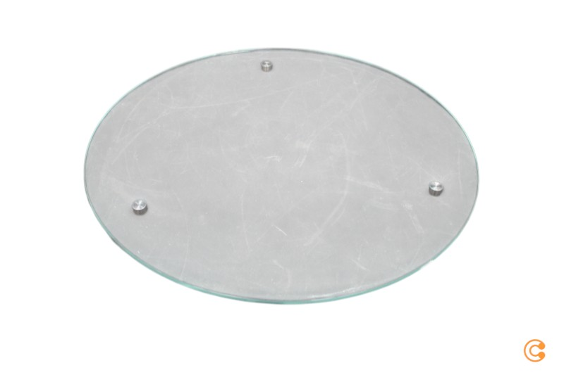 B-flokks Emu 495/V Heaven glerplata ø50cm fyrir kaffiborð Art.495