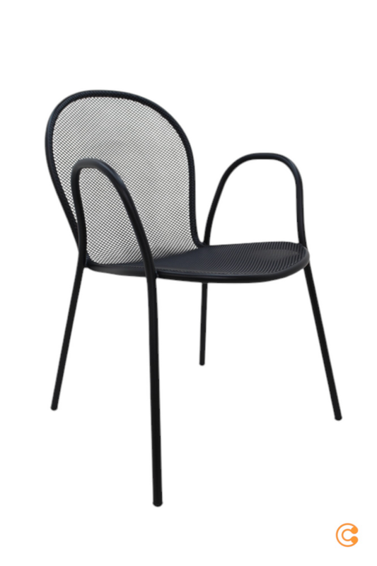 B-flokks Emu Ronda hægindastóll, svartur, stóll, húsgögn, sæti, garðhúsgögn, garðstóll