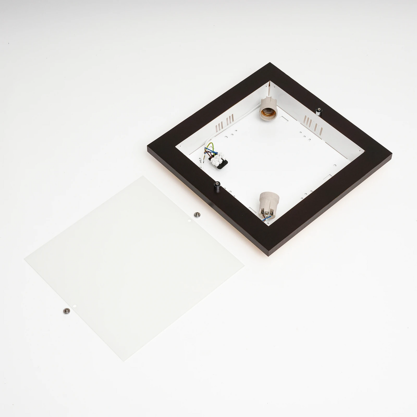 B-Ware Envostar Kerio Deckenlampe 35x35 Cm Wenge Deckenleuchte Lampe Leuchte Spot