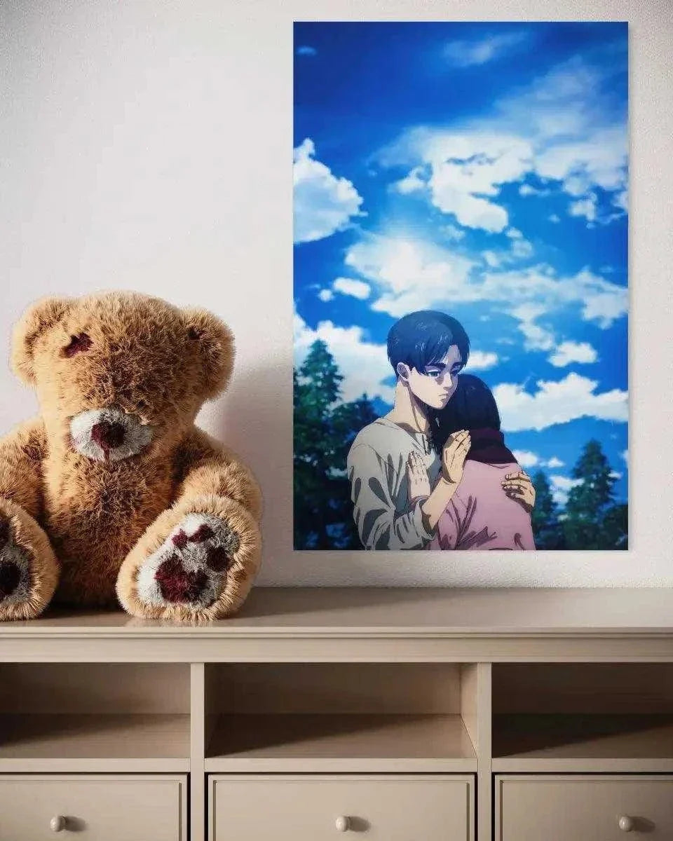 Eren & Mikasa - Anime Leinwandbild