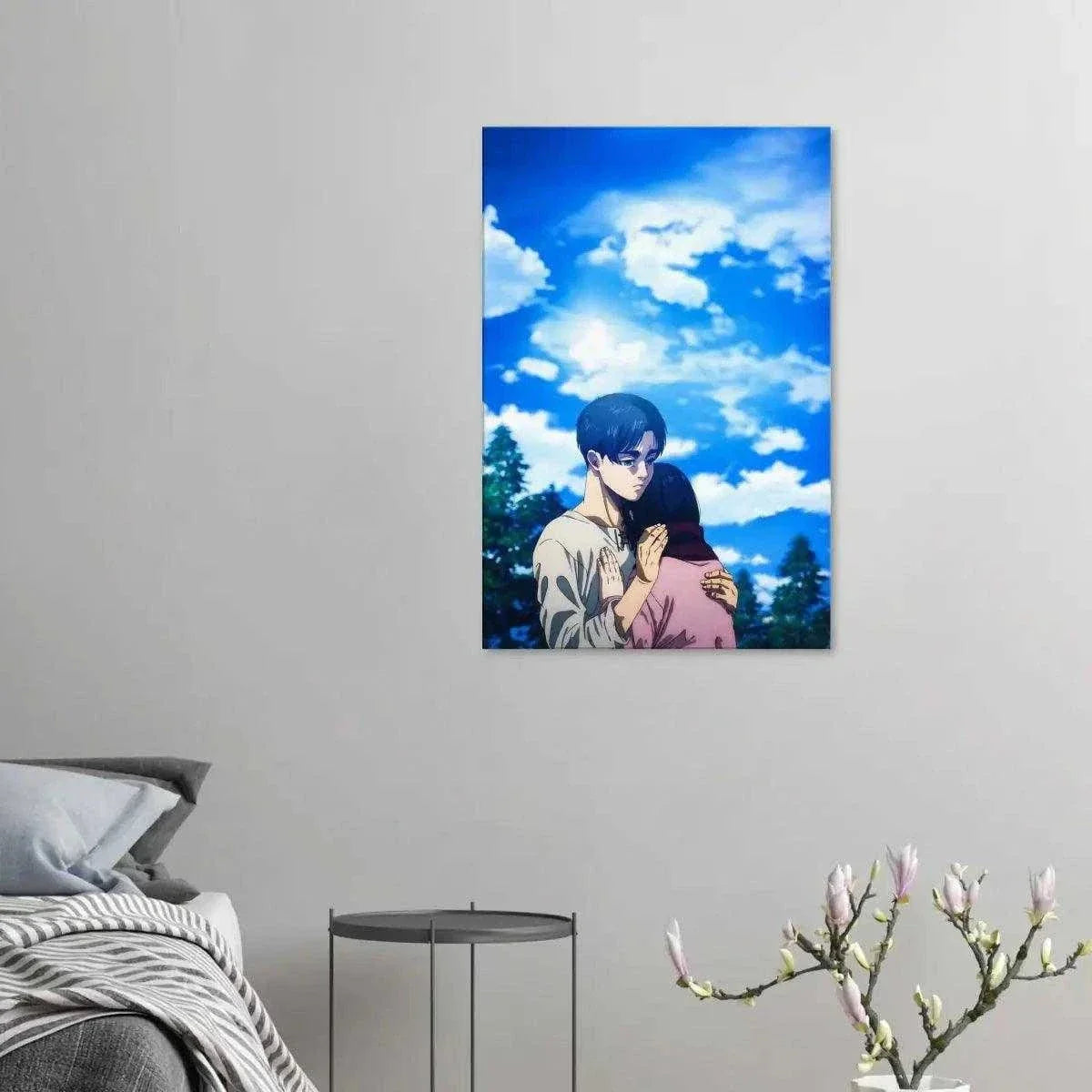 Eren & Mikasa - Anime Leinwandbild