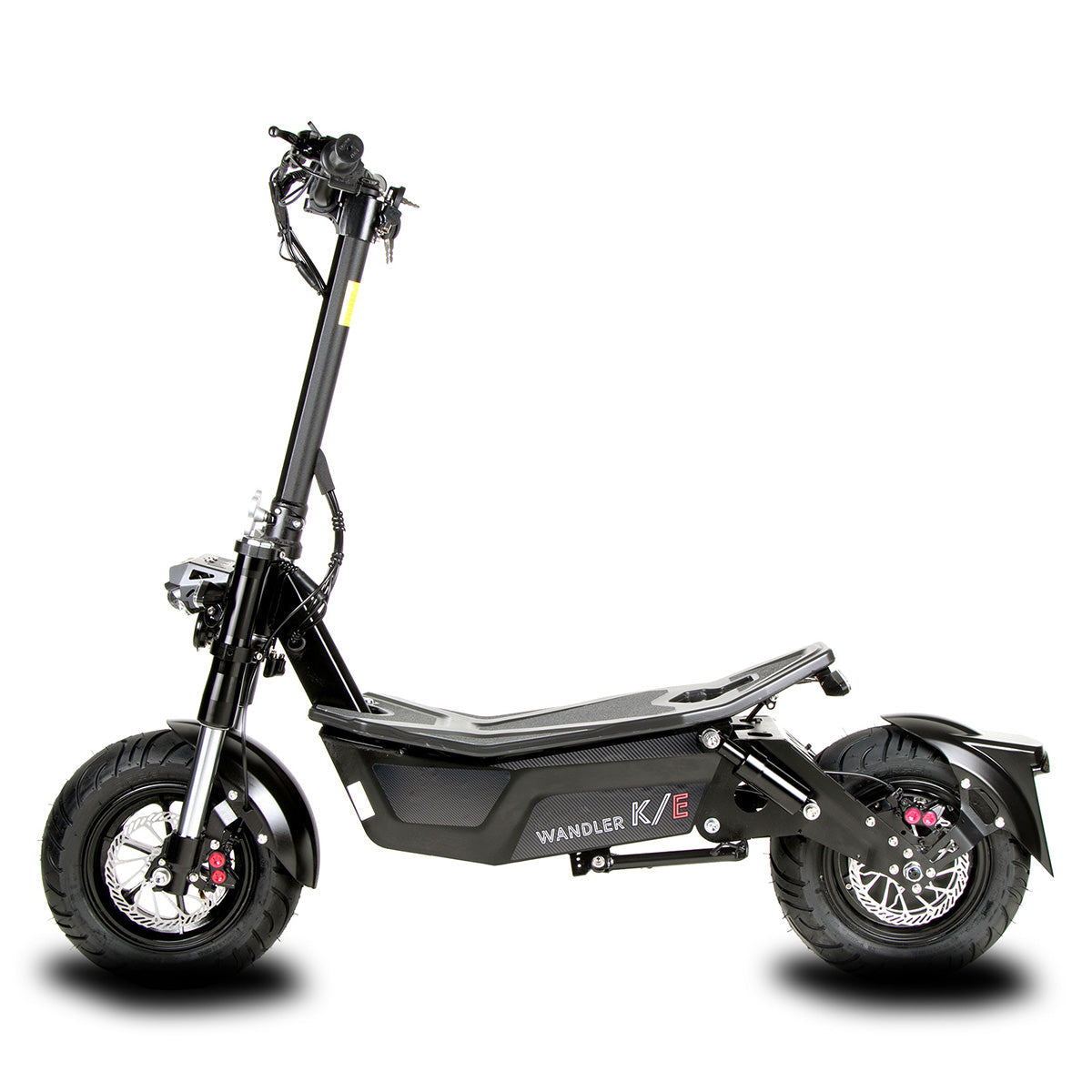 Escooter Elektroroller WANDLER-K/E mit Sitz - bis 140 Kg - 45 km/h Schwarz