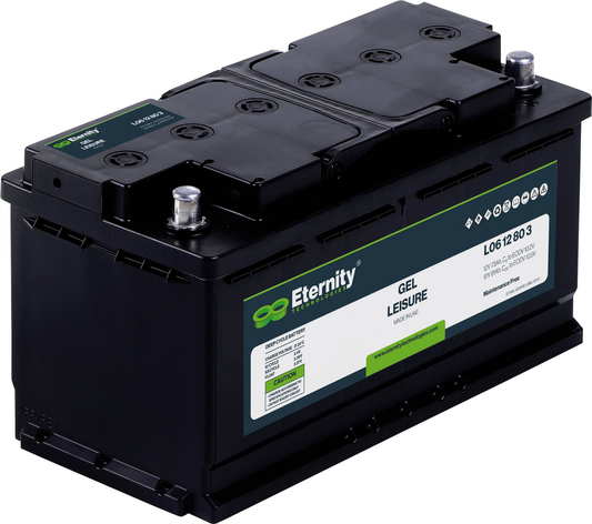 B-flokks Eternity L06 12 80 3 Blýsýrurafhlaða 12 V 80 Ah blýgel Viðhaldsfrí blýgelrafhlaða
