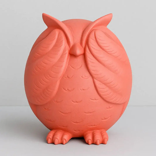 Eulenfigur „Nichts Böses sehen“ – Handgemachte Deko mit Symbolik