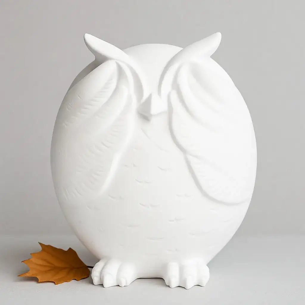 Eulenfigur „Nichts Böses sehen“ – Handgemachte Deko mit Symbolik