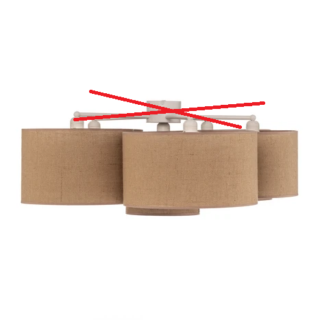 B-grade Euluna Lodge ceiling light, jute ceiling lamp, light fixture, E27 socket. See text/photos.