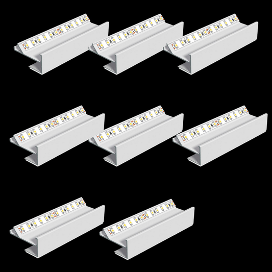 B-Ware Evn Aptbh Alu Profil Deckenschiene 200cm Aluminiumkanal 8 Stück