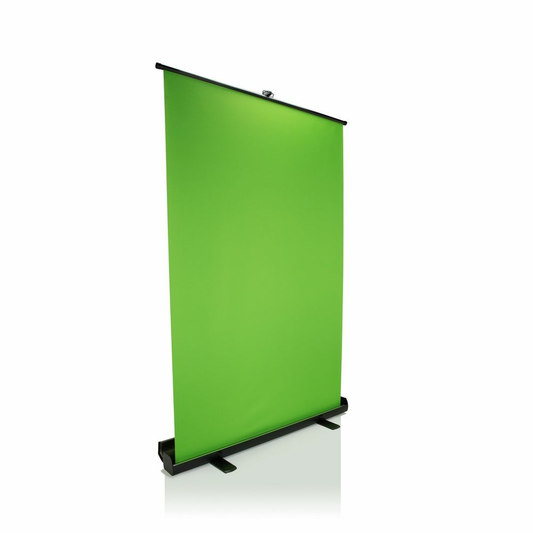 B-Ware hjh OFFICE Hintergrund Leinwand GREEN SCREEN Rückwand 134*200 cm tragbar grün