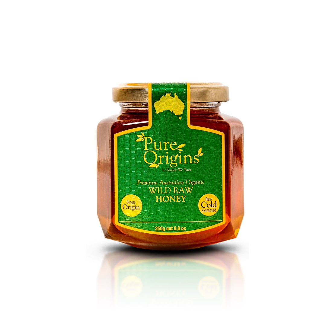 Australian Wild Organic Honey 250g – Raw, Cold Extracted, Natural, Pure