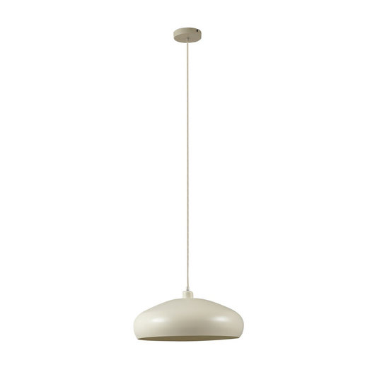Lindby Elover hengiljós í B-flokki, beige, ø 45 cm, járn, loftlampi, loftljós, lampi