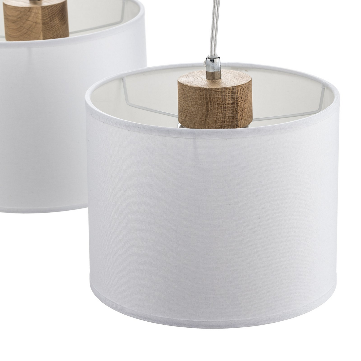 Euluna hengiljós, loftljós, Corralee, hvítt, fjögurra loga di509, á lager. 