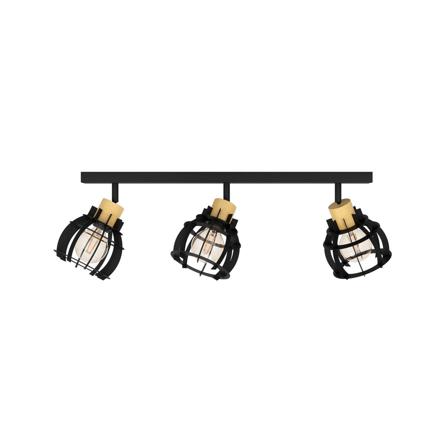 B-flokks Eglo Stillington 1 loftljós, þriggja ljósa loftlampi, ljósastæði, kastljós