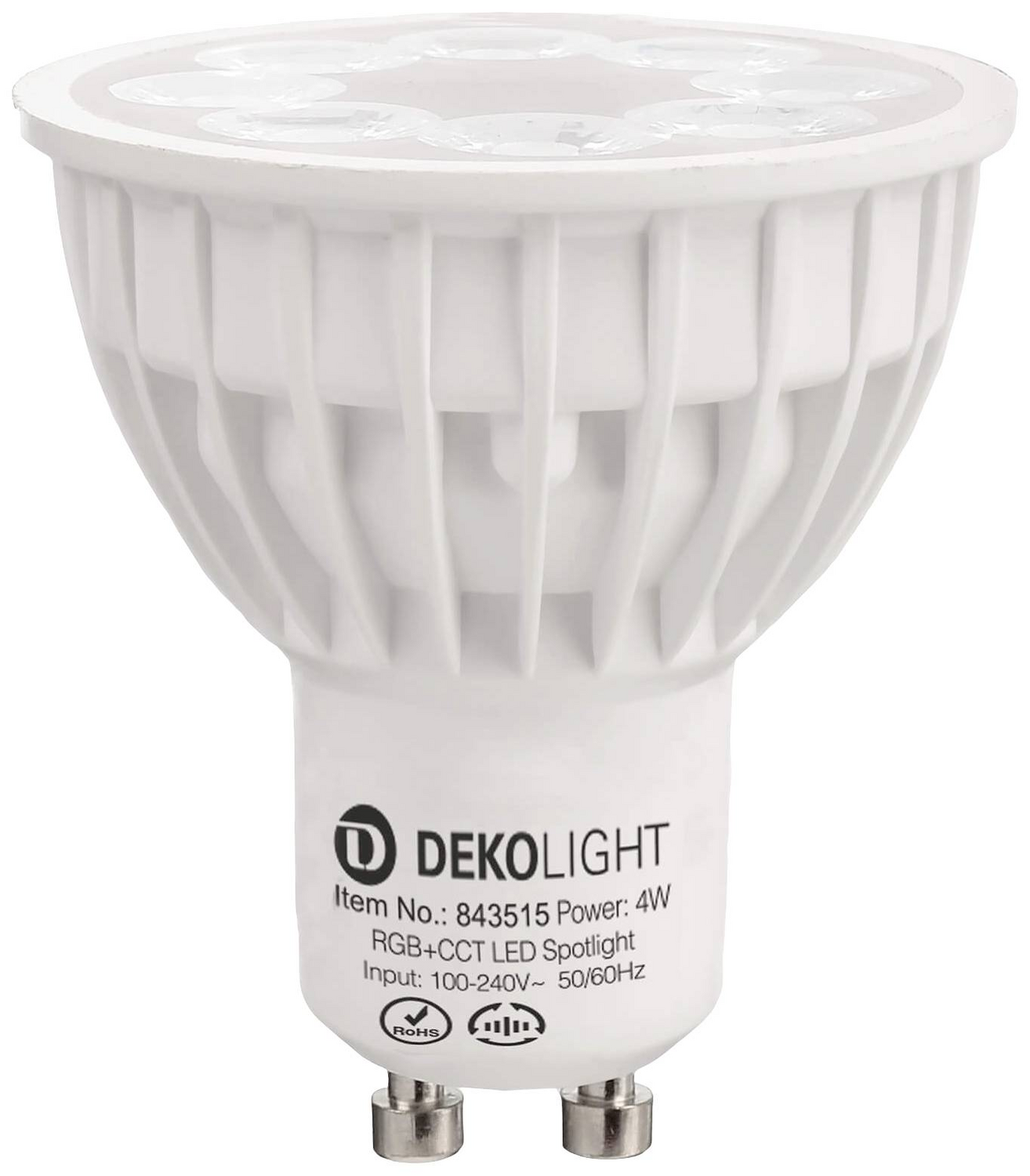 Deko Light 843515 LED orkunýtniflokkur F (AG) GU10 endurskinsljós 4 W hlýhvít ljósapera á lager