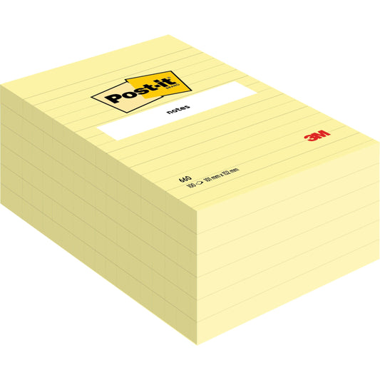 Post-it® Notes im Großformat, Gelb, 101 mm x 152 mm
