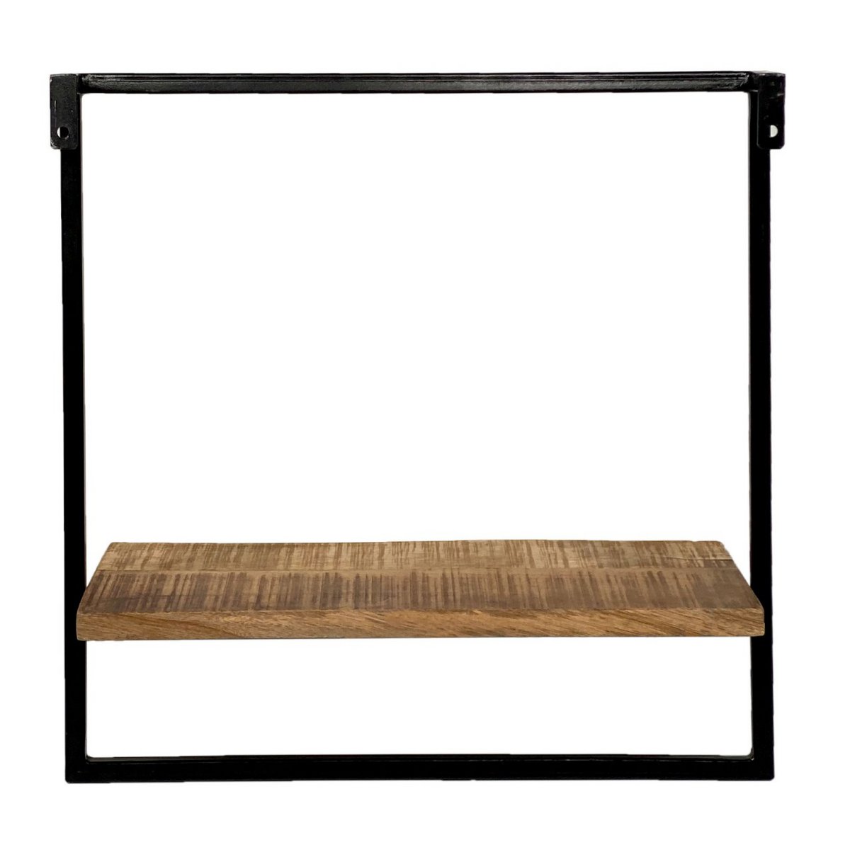 Hanging shelf - wall shelf - bookshelf 50x50x25 cm - Dock - metal frame black
