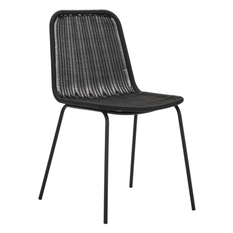 B-Ware House Doctor Hapur Dining Chair, Dining Room Chair, Armchair, Dining Chair, Black 620