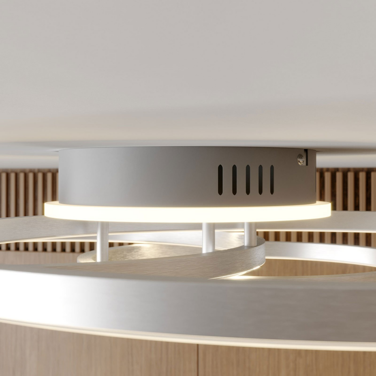 B-Ware Lindby Smart Tula Led Deckenlampe Deckenlampe Lampe Leuchte 40 W Nickel Licht411