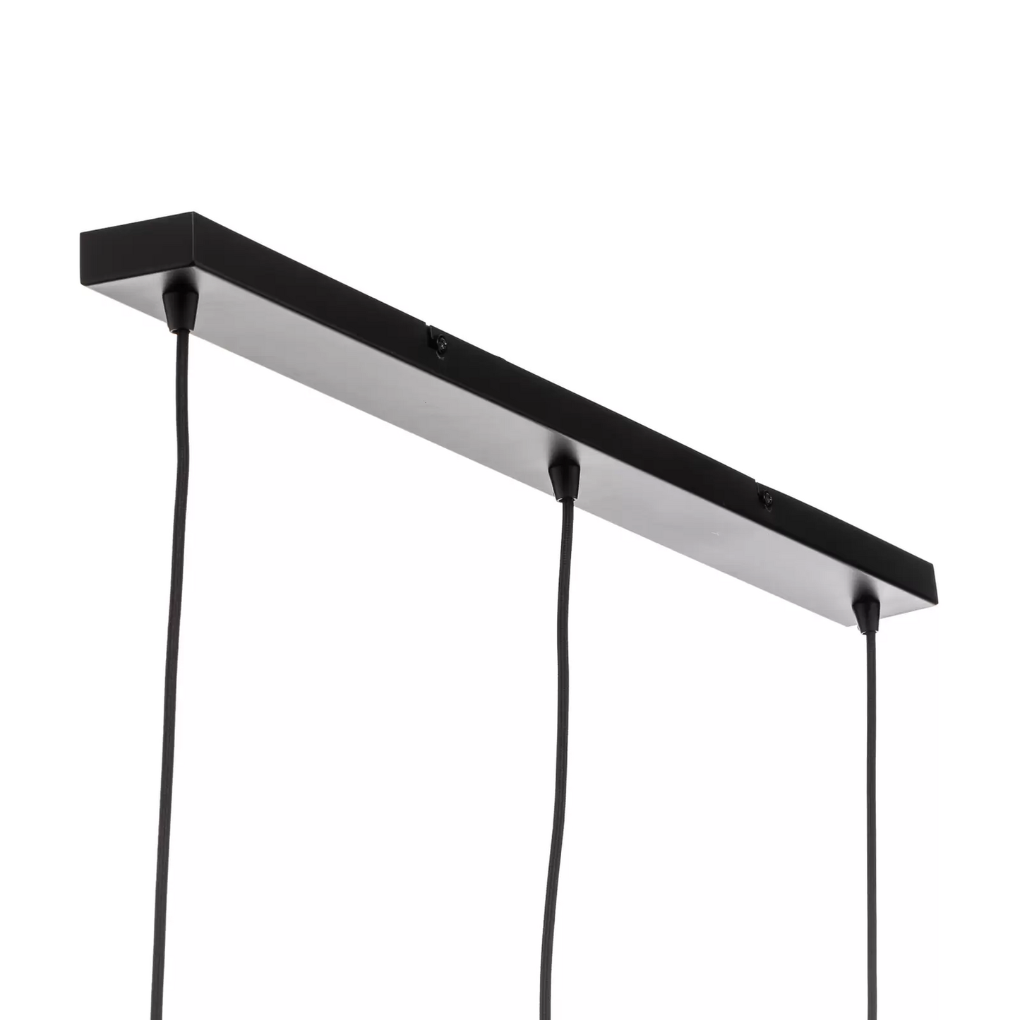 B-stock Lindby hanging light Tsomo, 950 cm 3 bulbs black fabric hanging lamp spot