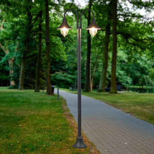 B-Ware Lindby Madea Kandelaber Lampe Leuchte Wegeleuchte Wegelampe 2 Flammig E27 G300