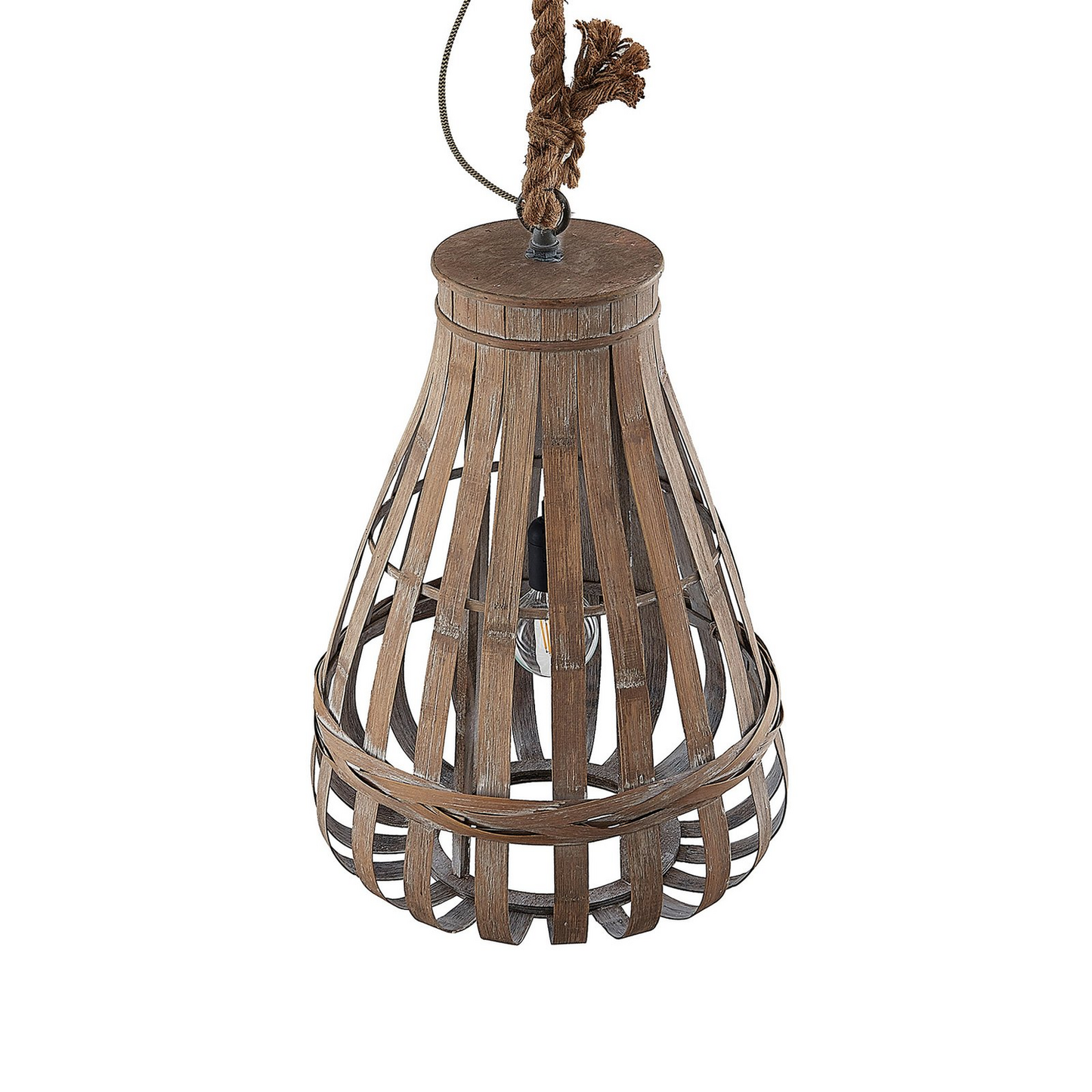 B-grade Lindby Haruno pendant light made of rattan, 42 cm, ceiling lamp, ceiling light, lamp, spotlight