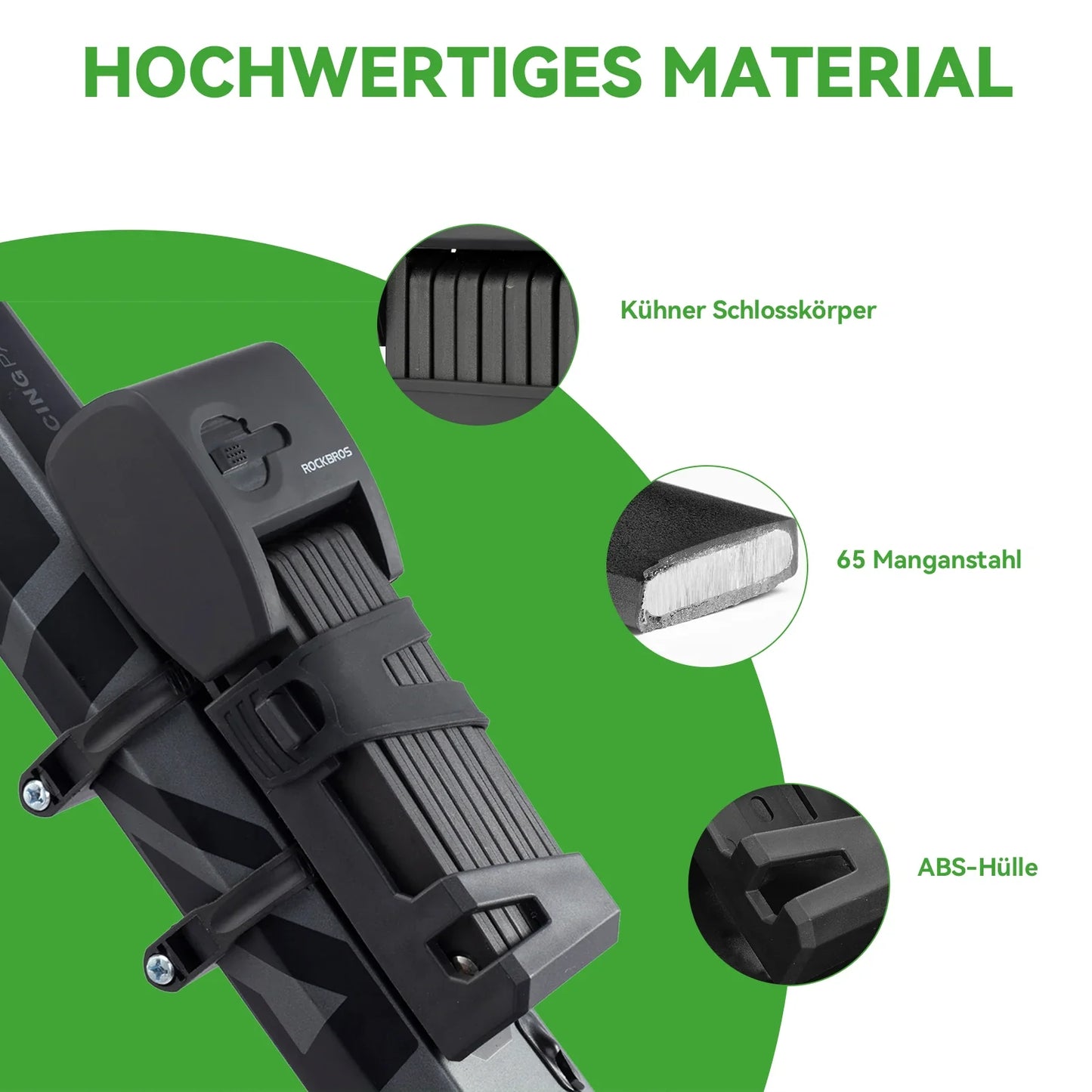 Bicycle fingerprint folding lock USB charging