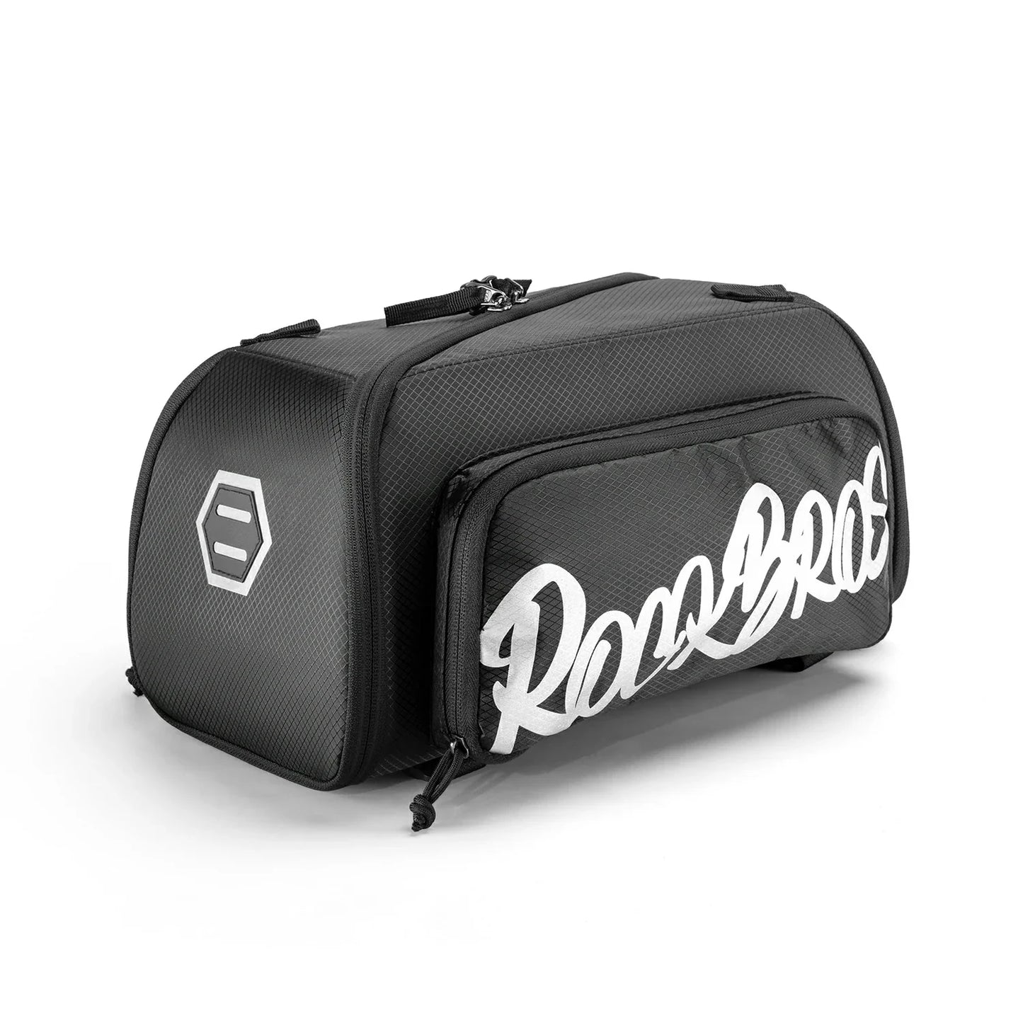 Foldable one-piece pannier bag for the luggage rack