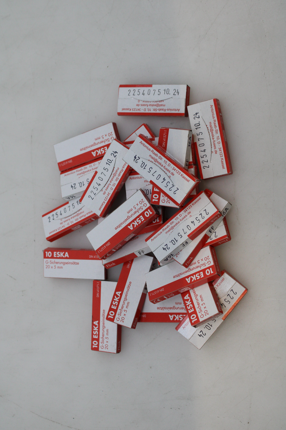 ESKA 520.130 520130 fínöryggi (Ø x L) 5 mm x 20 mm 16A 250 V mjög hraður 24 p