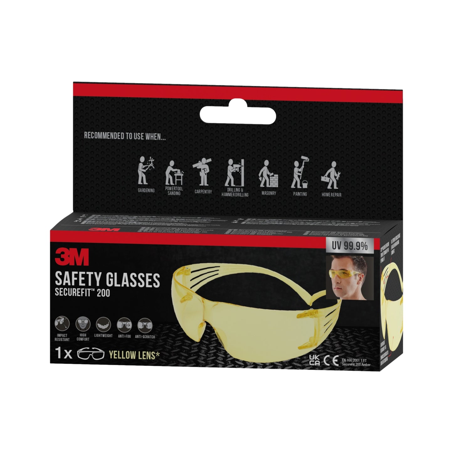 3M™ SecureFit™ Schutzbrille 200