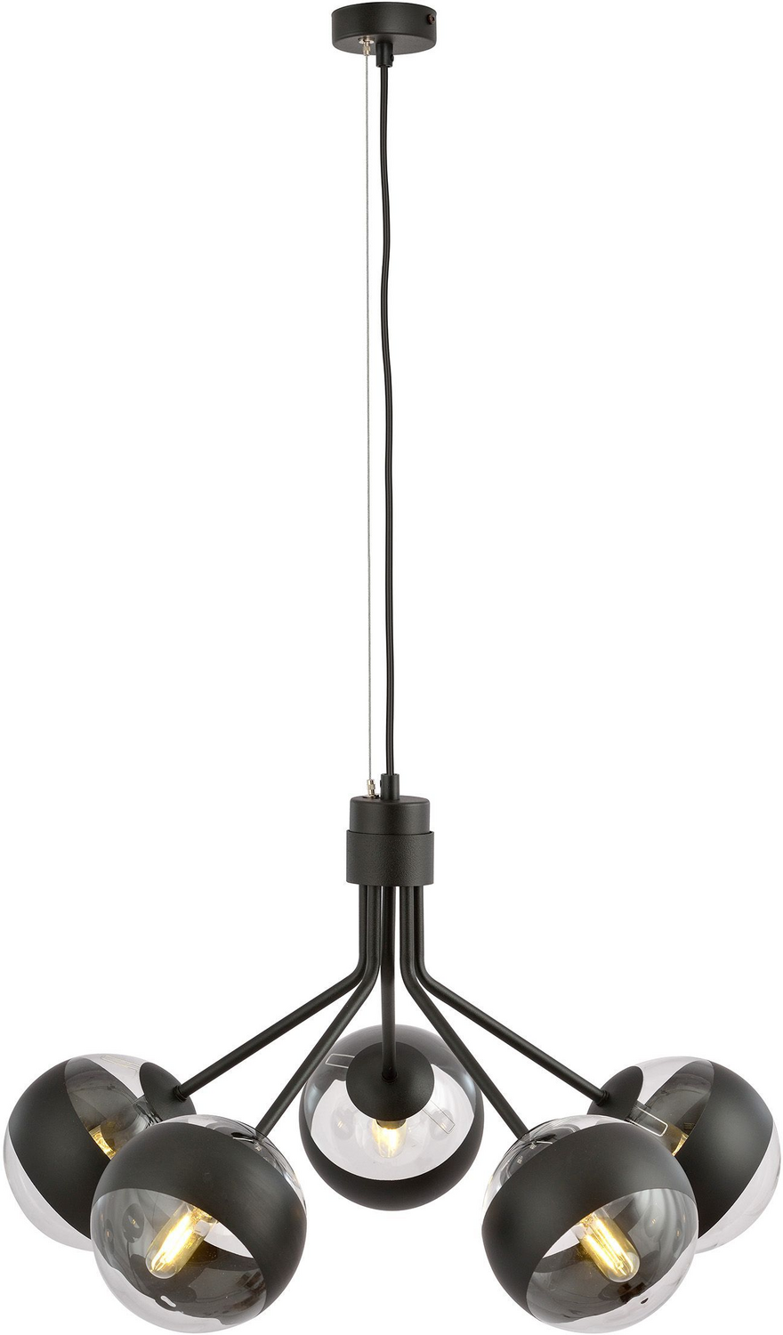 Emibig Nova 1139/5 hengiljós, LED 5x40 W, E14, IP20