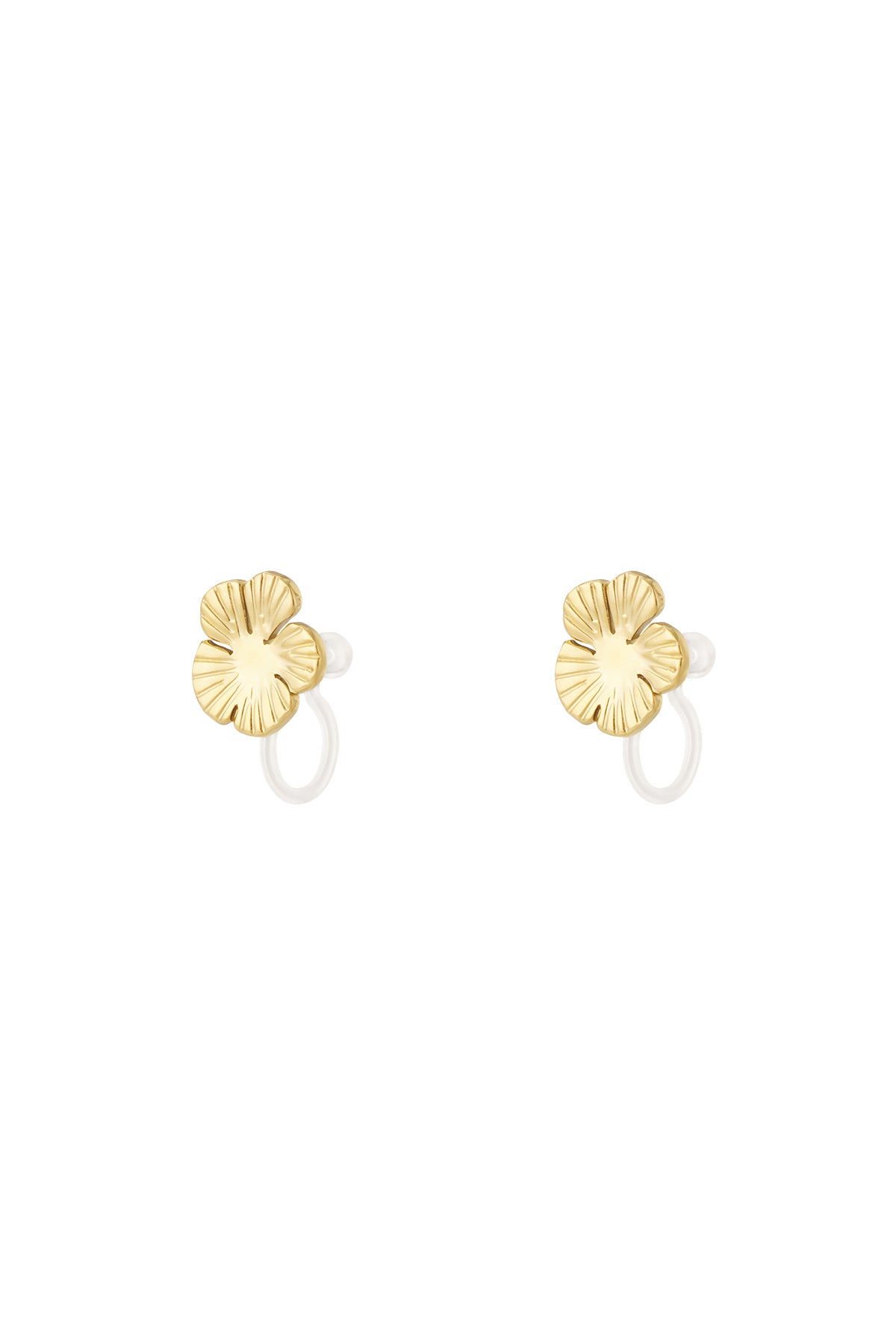 Blumen-Clip-Ohrringe