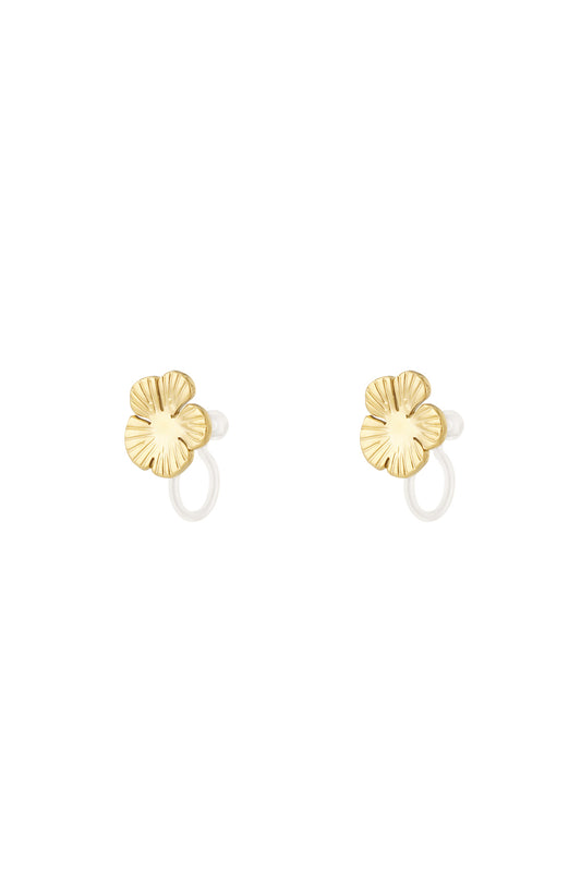 Blumen-Clip-Ohrringe