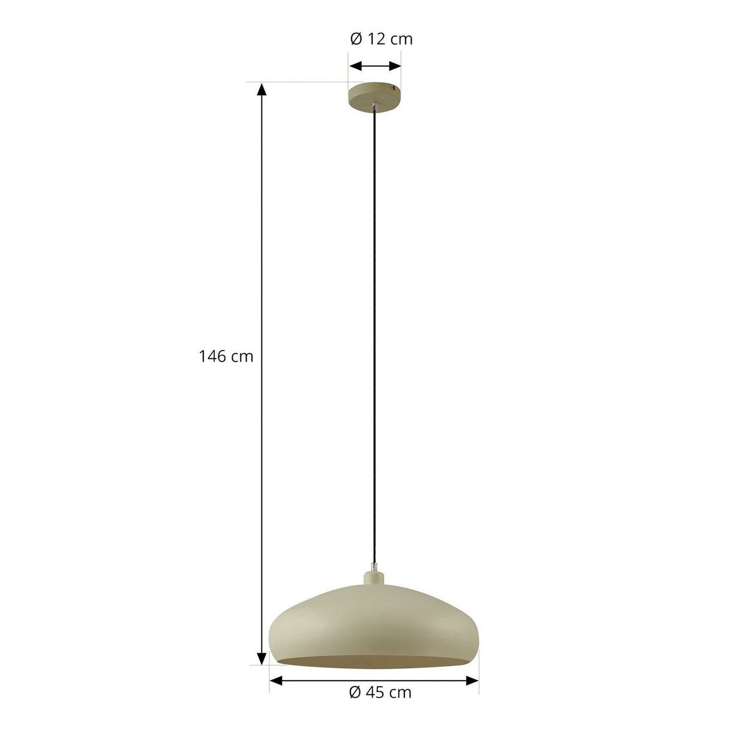 B-grade Lindby Elover pendant light, hanging lamp, light, lamp, pendant light, LED, Dekola886