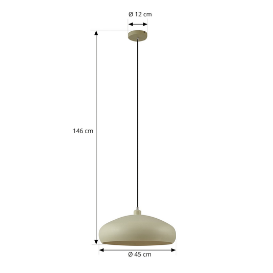 B-grade Lindby Elover pendant light, hanging lamp, light, lamp, pendant light, LED, Dekola886