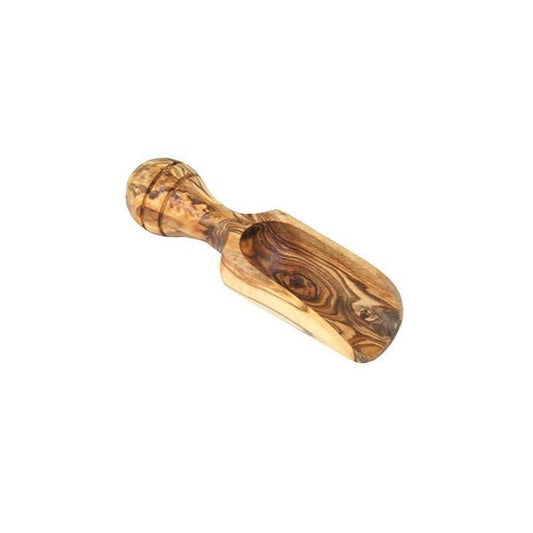 Olive wood salt scoop 8 – 10 cm