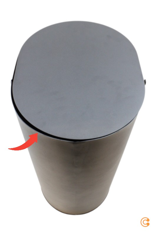 Ferm Living Enkel svart ruslatunna, B-flokks, 40 lítra fötu. Sjá texta/mynd 659