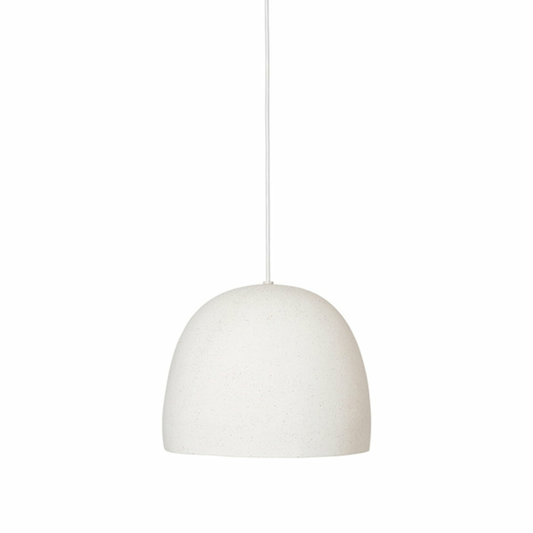 Ferm Living Speckle hengiljós, B-flokks, loftlampi, ø 30,5 cm, hvítur