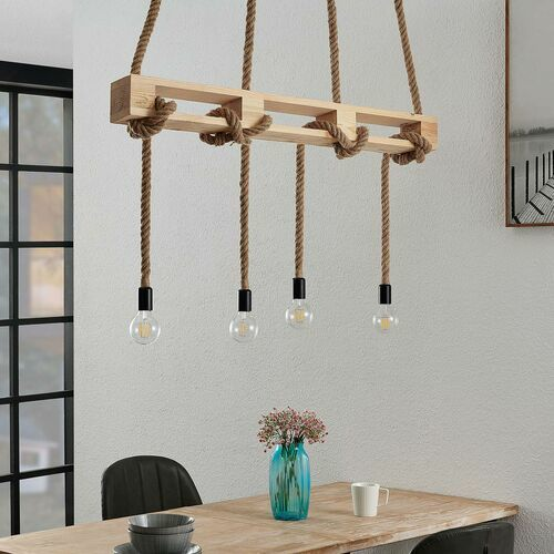 B-stock Lindby Jonella hanging light hanging lamp lamp ceiling light hemp rope four-bulb