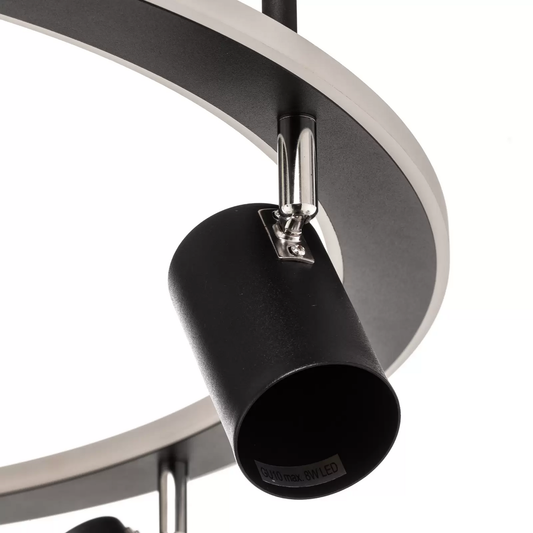 B-Ware Lindby Berisha Led Deckenlampe 6 Flammig Schwarz Deckenleuchte Leuchte Lampe