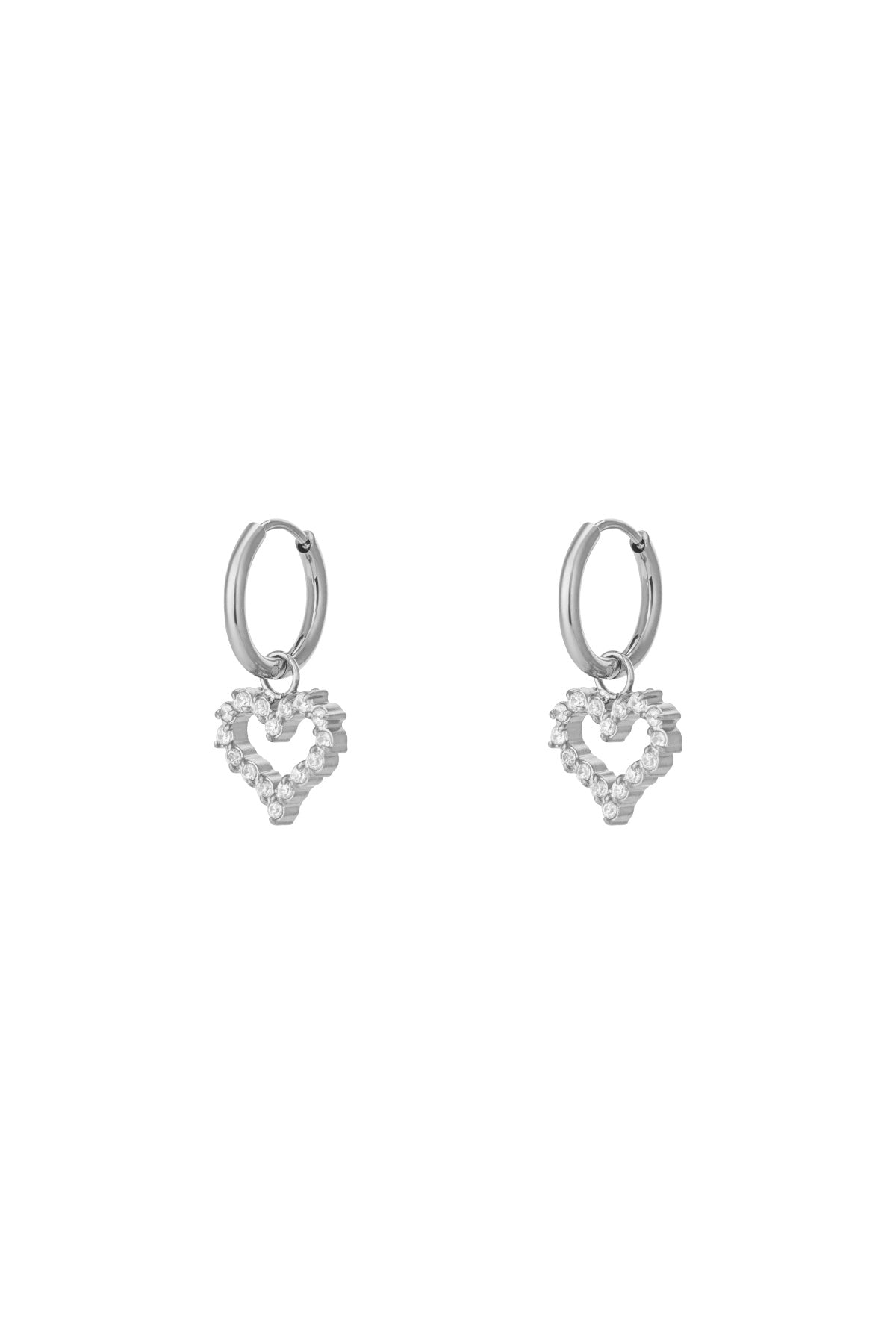 Strass Herz Ohrring