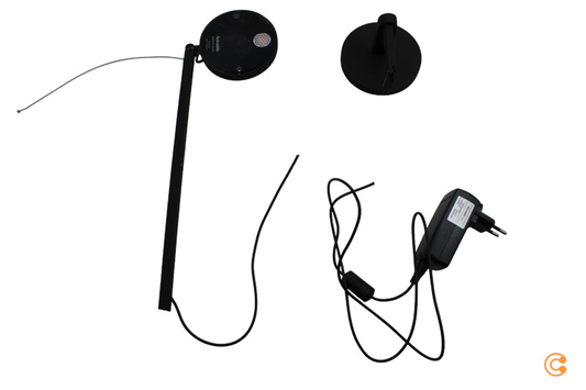 B-flokks Demetra Micro Parete LED veggljós, vegglampi, svartur, GALLINN