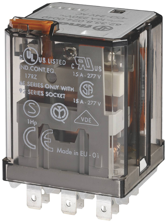 B-flokks Finder 62.33.9.024.4300 tengirofi, 24 V/Dc, 16 A, 10 stykki