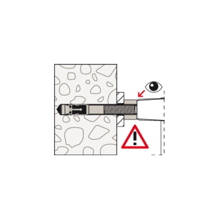 B-grade Fischer bolt anchor Faz II Plus 16/60 R stainless steel M16 steel mounting