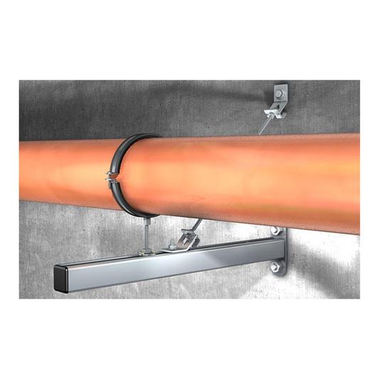 Fischer rörklemmur úr B-flokki, M200, M10, M12, galvaniseraðar