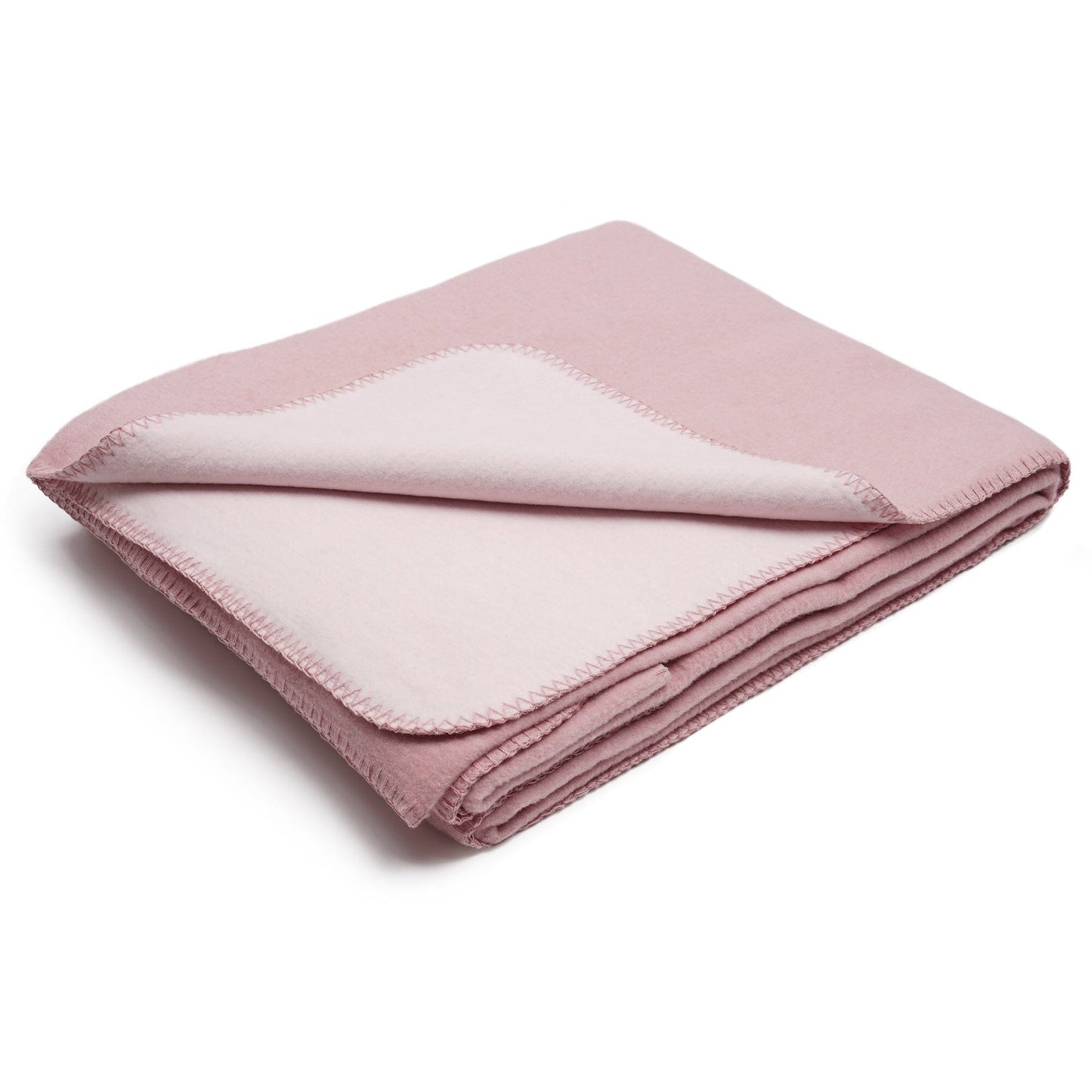 Flauschige Baumwoll Wendedecke zweifarbig - regional hergestellt